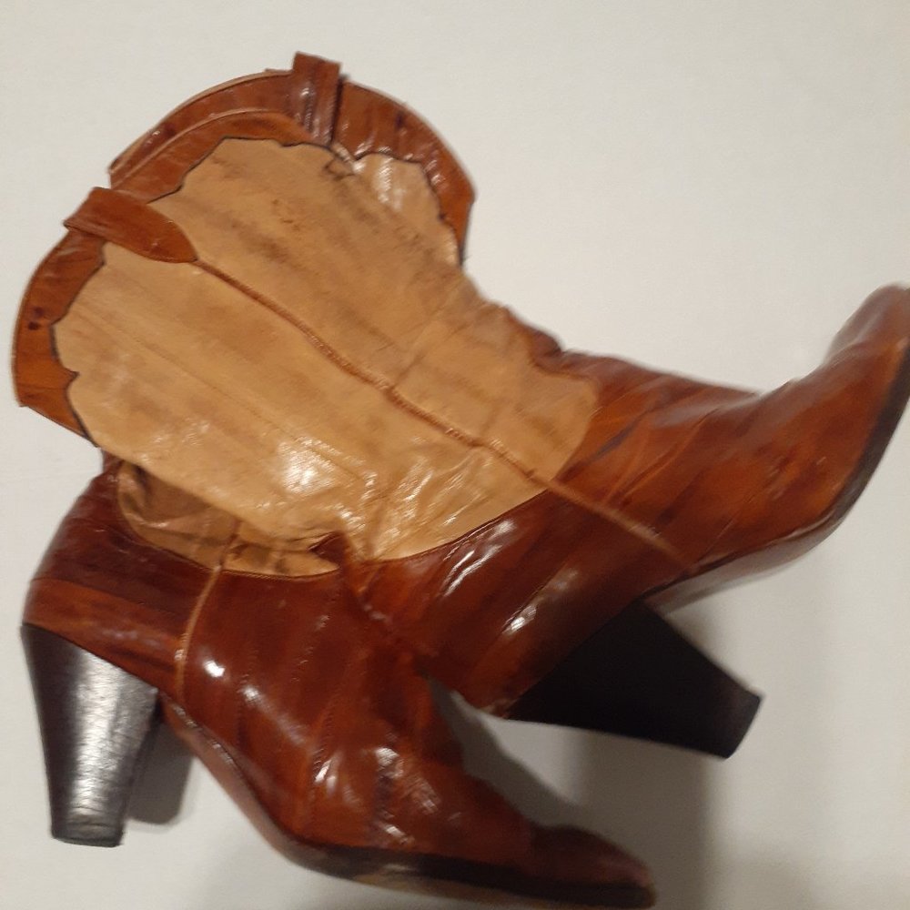 All soft leather cowboy style boots